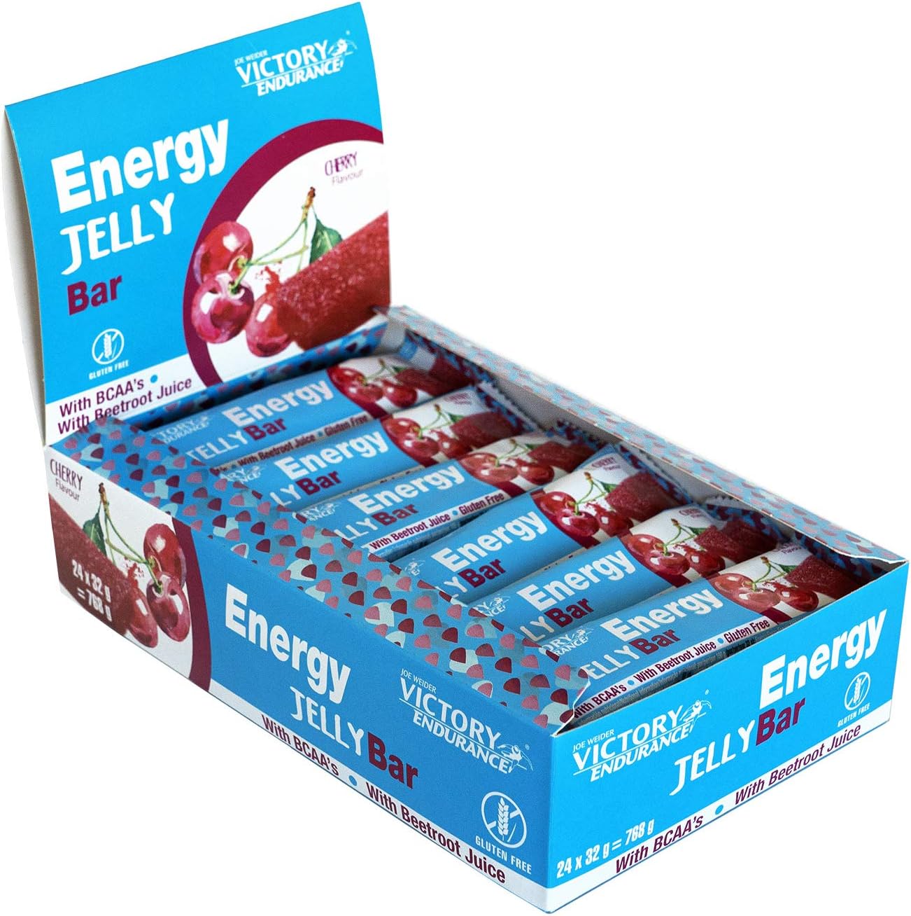 Weider Joe Victory Endurance Energy Jelly Bar, Vyšnios skonio energijos užkandis