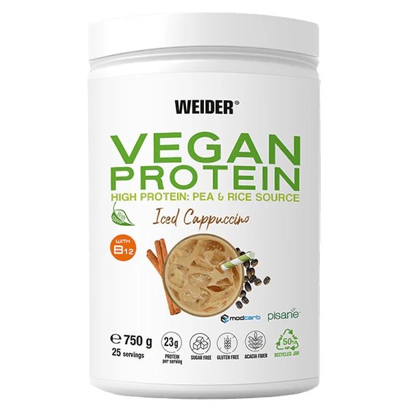 Weider Vegan Protein, Iced Cappuccino - 750 grami