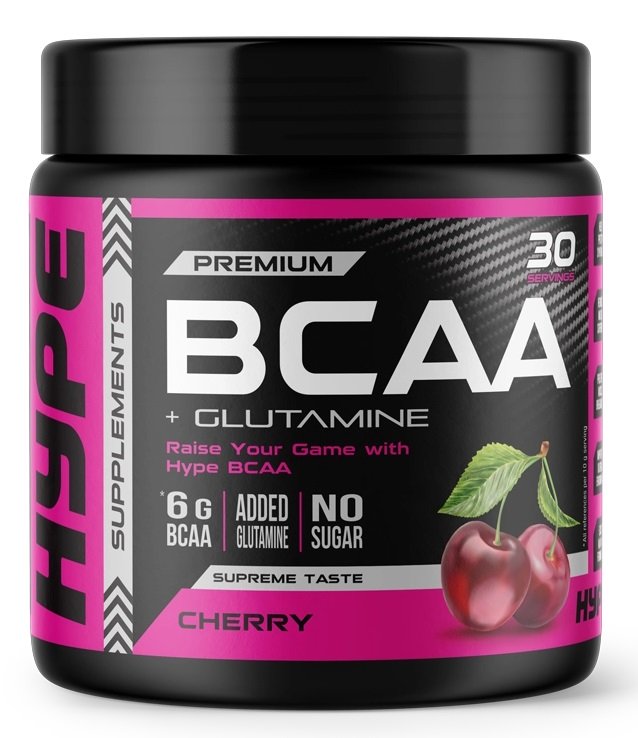Hype BCAA + Glutamine, Cherry - 300 g maisto papildas