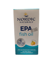 Nordic Naturals EPA Xtra žuvų aliejus, citrinos skonis, 60 kapsulių