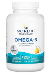 Nordic Naturals Omega-3, 690 mg citronu - 180 kapsulas