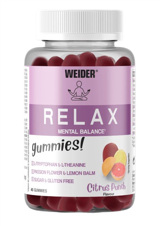 Weider Relax, Citrus Punch - 40 guminukų