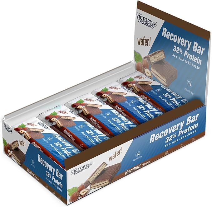Weider Joe Victory Endurance Recovery Bar, Hazelnut - 12 x 50g, energijos ir sveiko maisto papildas