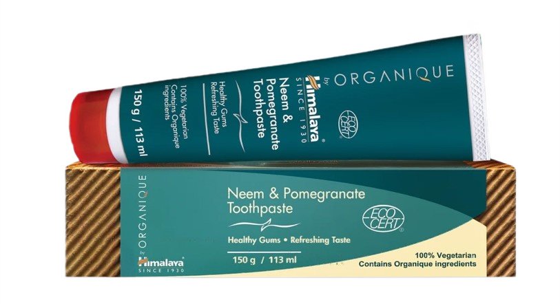 Himalaya Neem & Pomegranate dantų pasta - 113 ml, ekologinė sveikatos priežiūra