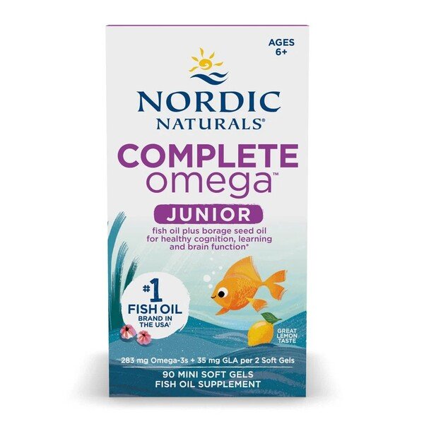 Nordic Naturals Complete Omega Junior, 283 mg citronu - 90 kapsulas