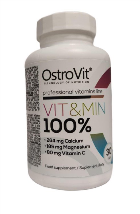 OstroVit Vit&Min 100% maisto papildo tabletės
