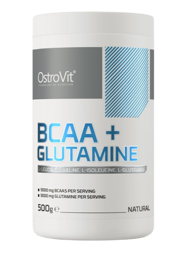 OstroVit BCAA + Glutamīns, dabīgs - 500 grami