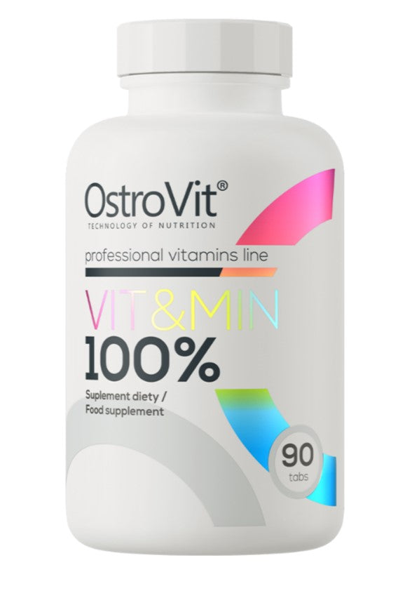 OstroVit Vit&Min 100% - 90 tablečių maisto papildas