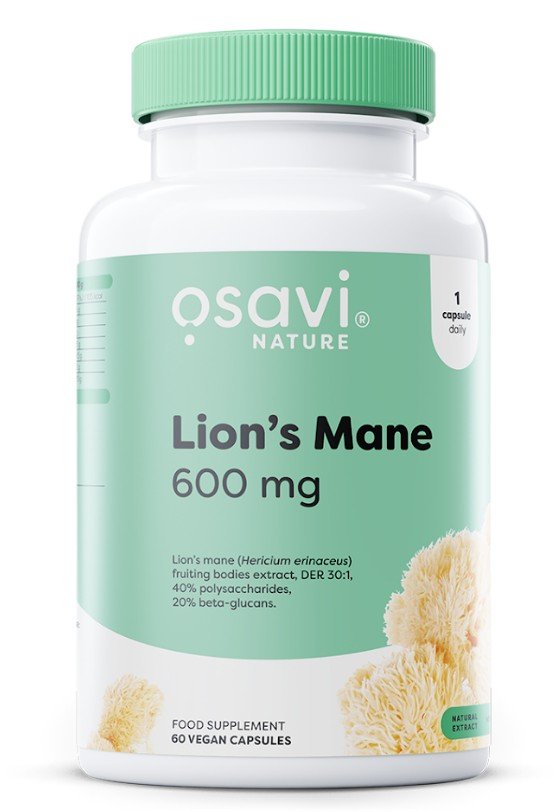 Osavi Lauvas krēpes, 600 mg - 60 kapsulas