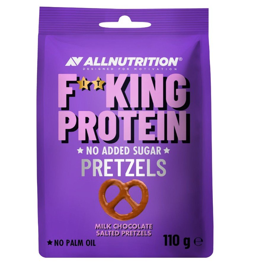 Allnutrition Fitking proteīna kliņģeri, piena šokolāde ar sālītu pienu - 110 grami