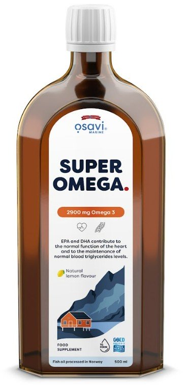 Osavi Super Omega, 2900mg Omega 3, citrinos skardinė
