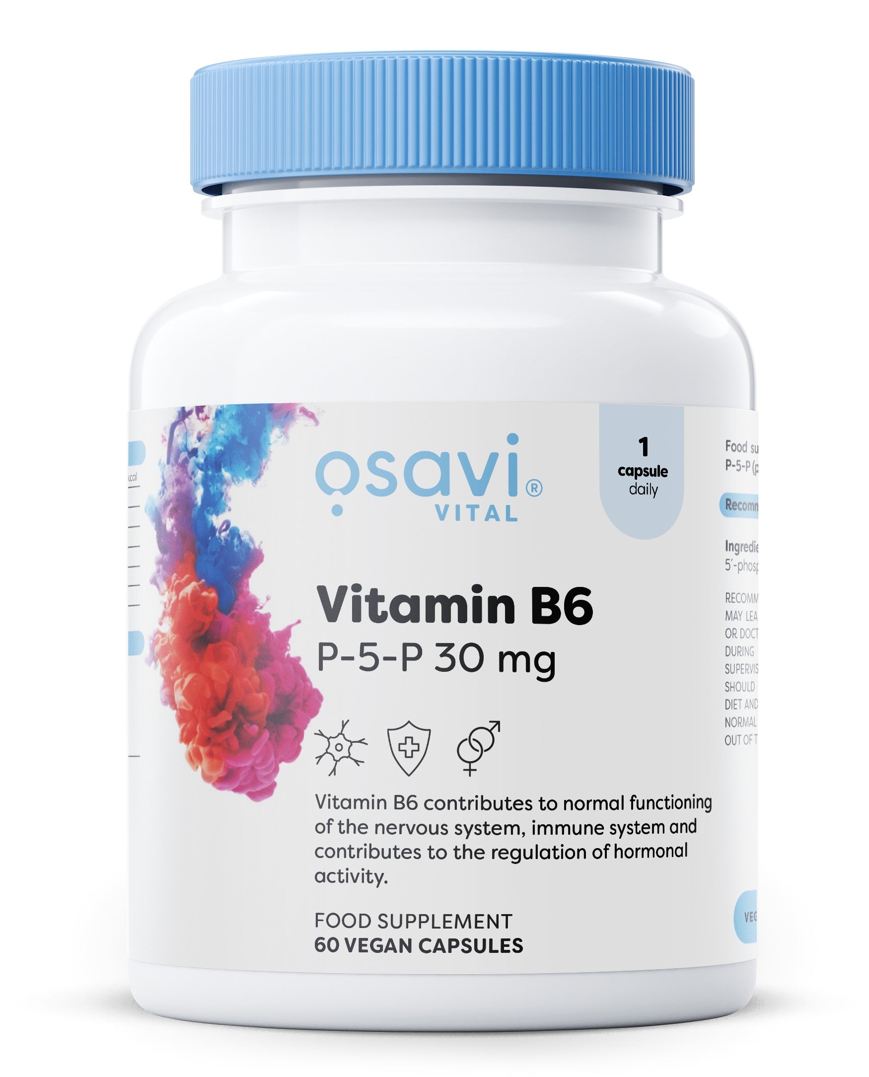 Osavi vitamīns B6 - P-5-P, 30 mg - 60 kapsulas