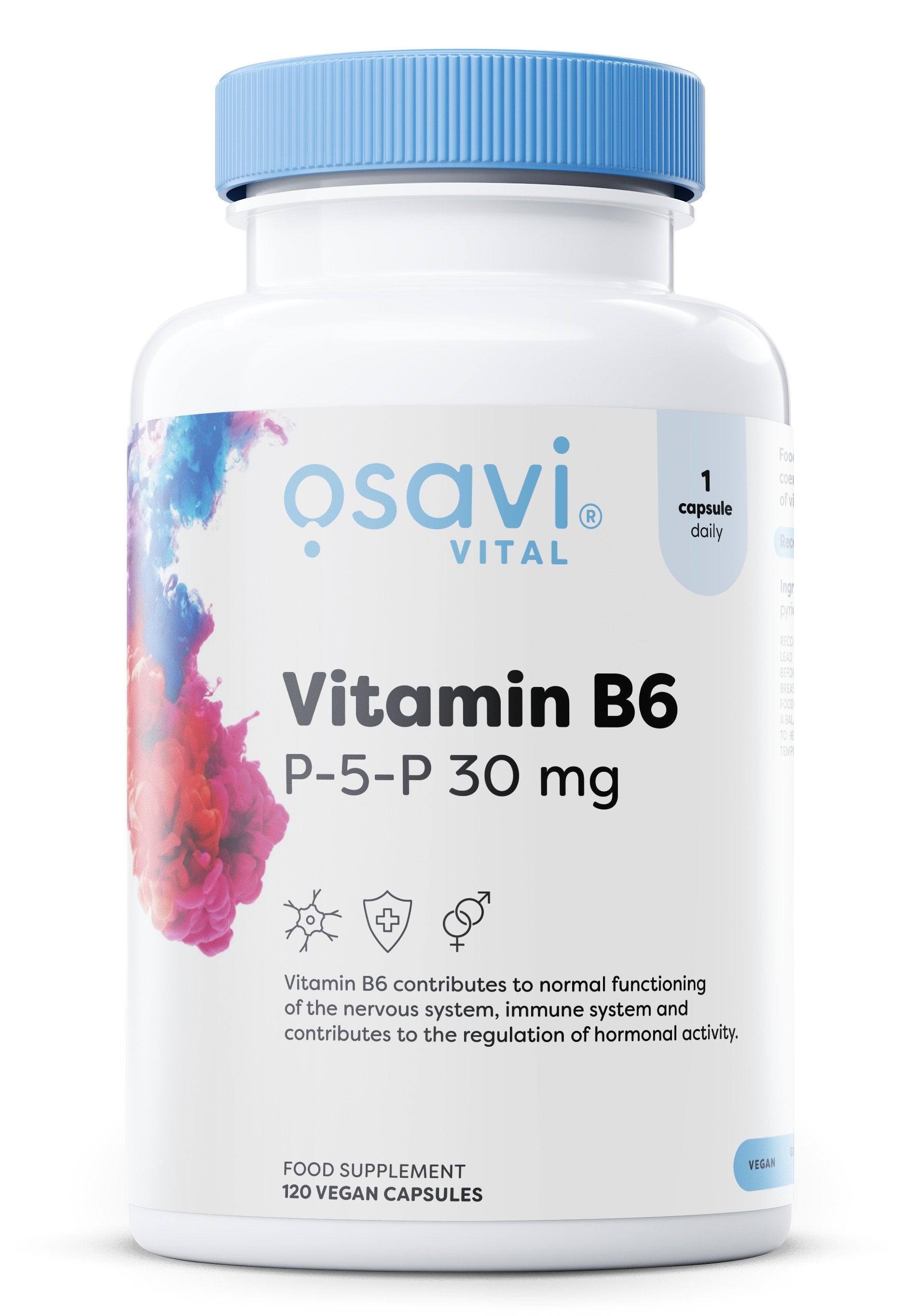 Osavi vitamīns B6 - P-5-P, 30 mg - 120 kapsulas