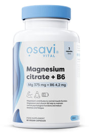 Osavi Magnesium Citrate + B6 maisto papildo kapsulės
