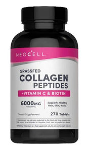 NeoCell Grassfed kolagēna peptīdi + C vitamīns un biotīns - 270 tabletes