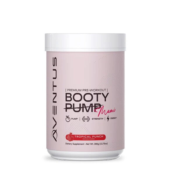 Aventus Supplements Booty Pump - Pre-workout maisto papildas, Tropical Punch, 390 g