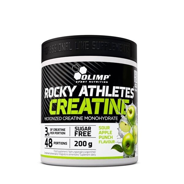 Olimp Nutrition Rocky Athletes kreatīns, skābo ābolu punšs - 200 grami