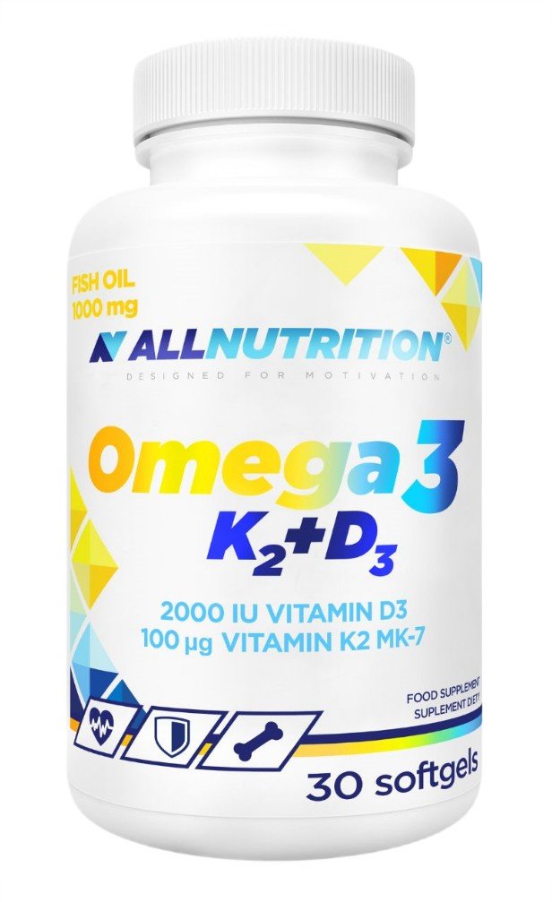 Allnutrition Omega 3, K2+D3 - 30 kapsulas