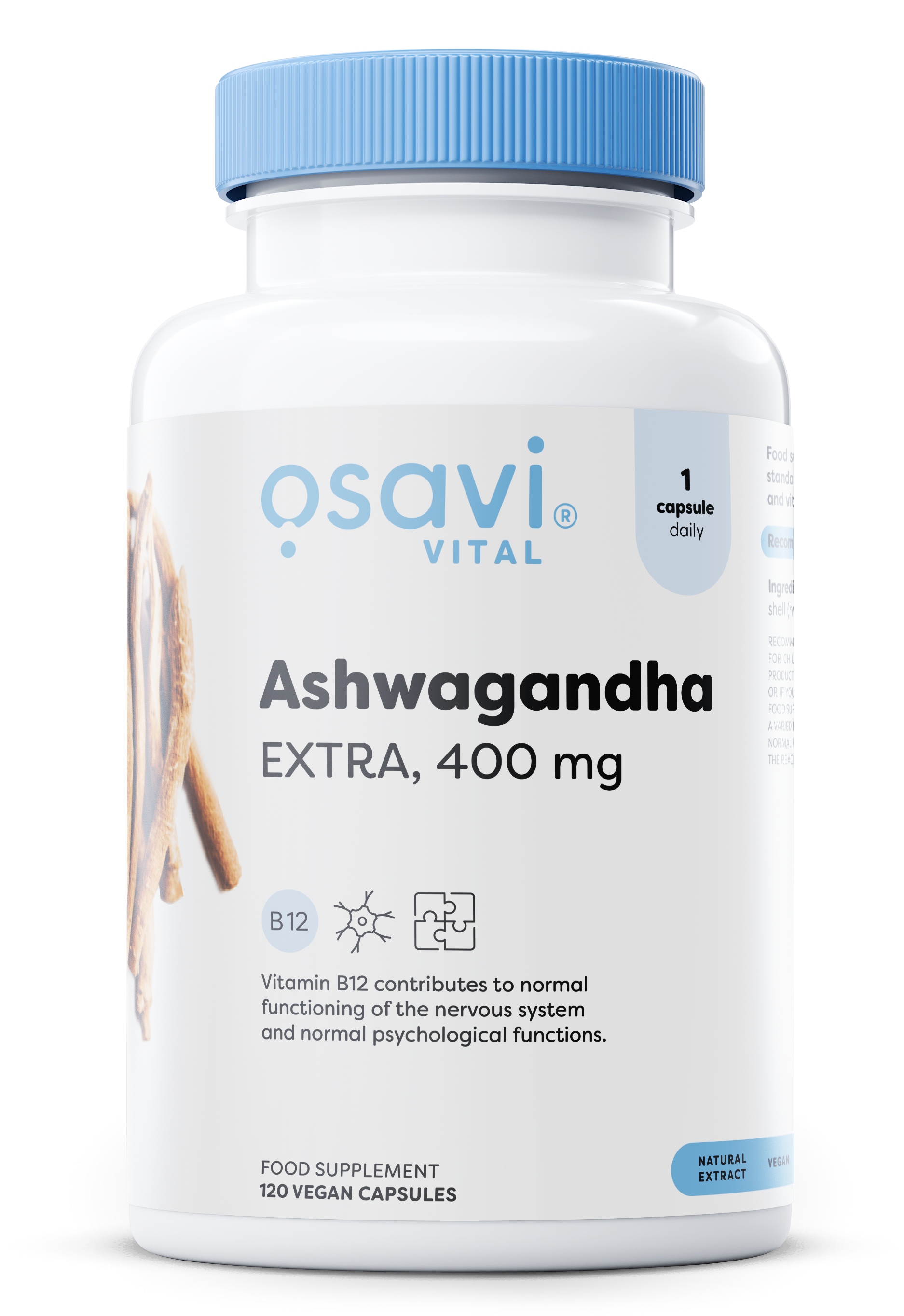 Osavi Ashwagandha Extra, 400 mg - 120 kapsulas
