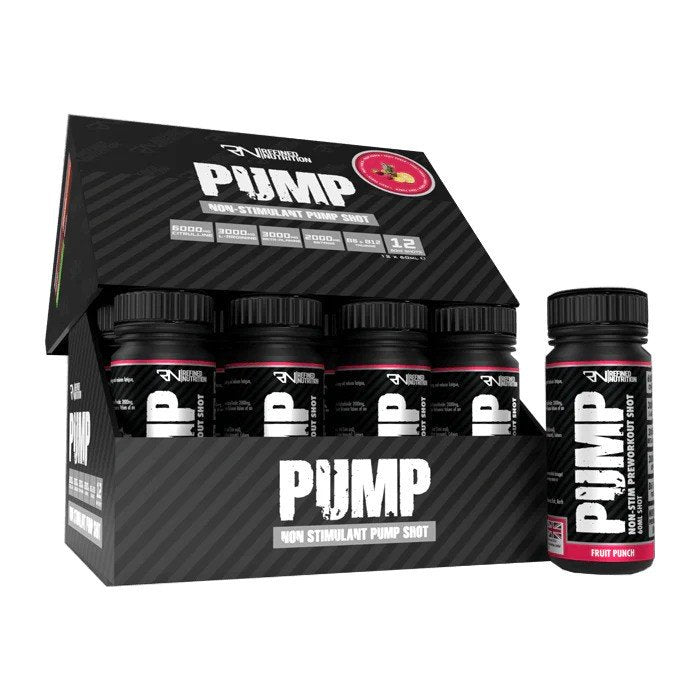 Refined Nutrition Pump Non-Stim Shot, Fruit Punch - 12 vnt.
