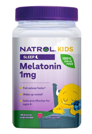 Natrol Kids Melatonin guminukai, uogų skonio, vaikų miegui, 180 vnt