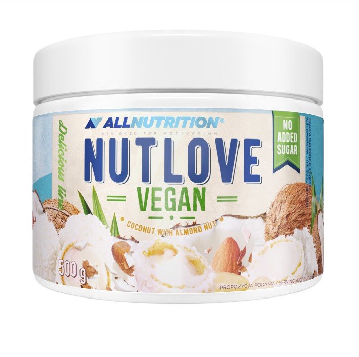 Vegan maisto papildas Nutlove kokosų ir migdolų riešutais, 500 g