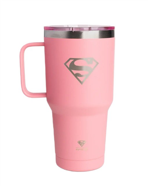 Supergermanas logotipas, rožinis izoliacinis termos, 900 ml