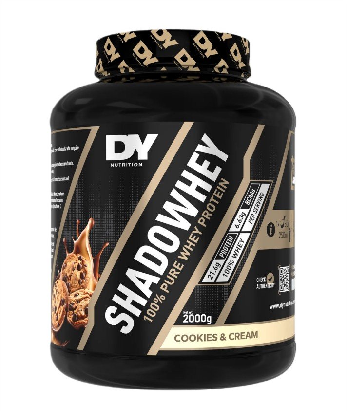 Dorian Yates ShadoWhey 100% tīrs sūkalu proteīns, cepumi un krējums - 2000 grami