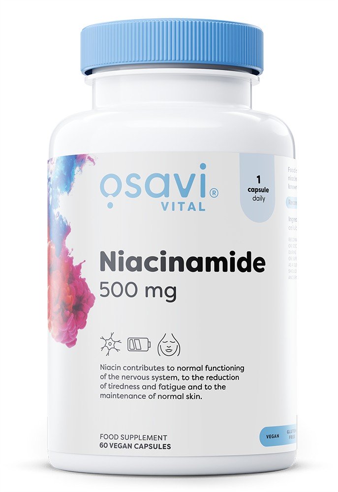 Osavi niacinamīds, 500 mg - 60 kapsulas