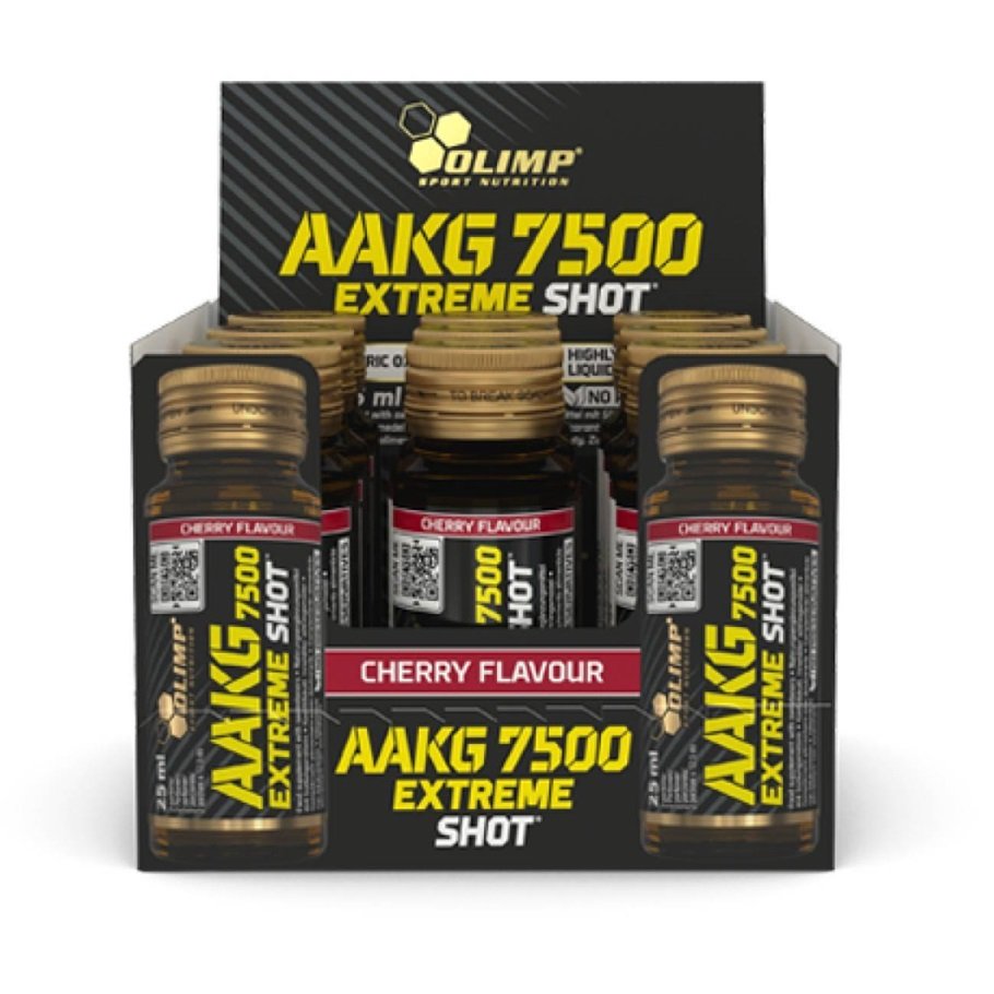 Olimp Nutrition AAKG 7500 Extreme Shot, ķiršu - 9 x 25 ml.