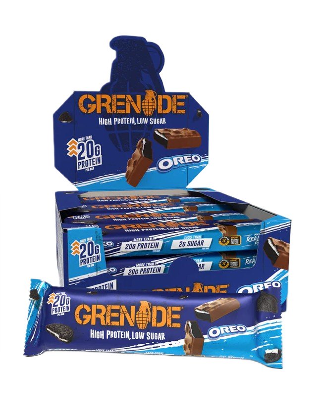 Grenade baltyminės užkandžių juostos, OREO, 12 vnt.