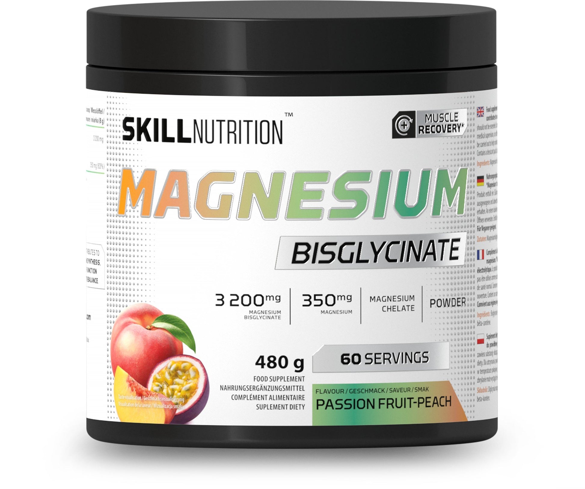 Magnesio milteliai, Skill Nutrition, vaisių skonio