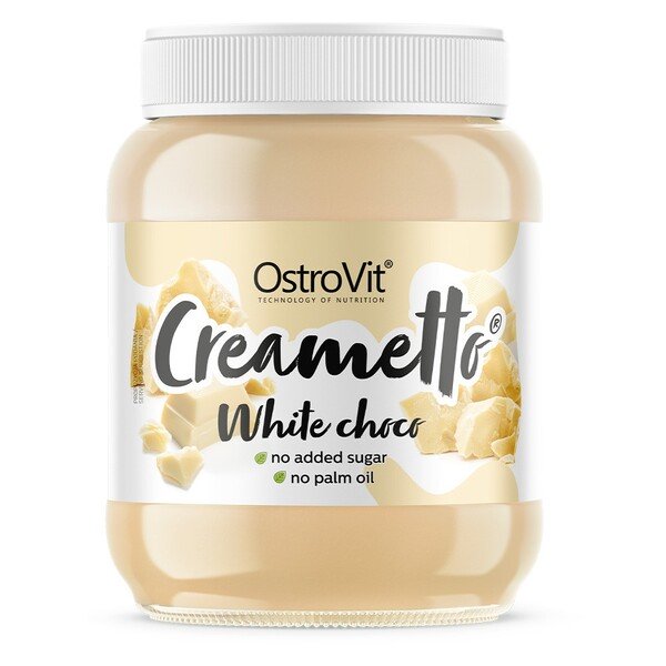 OstroVit Creametto, White Choco – 350 g, sveikas maisto papildas