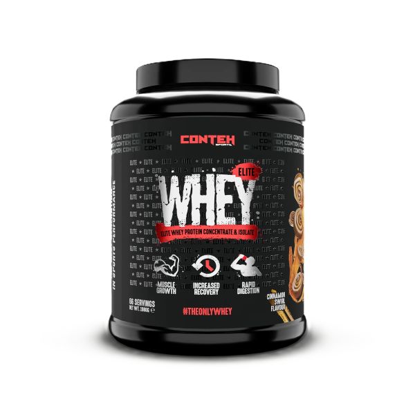Conteh Sports Whey Elite, Cinnamon Swirl - 1980 gramų baltymų papildas