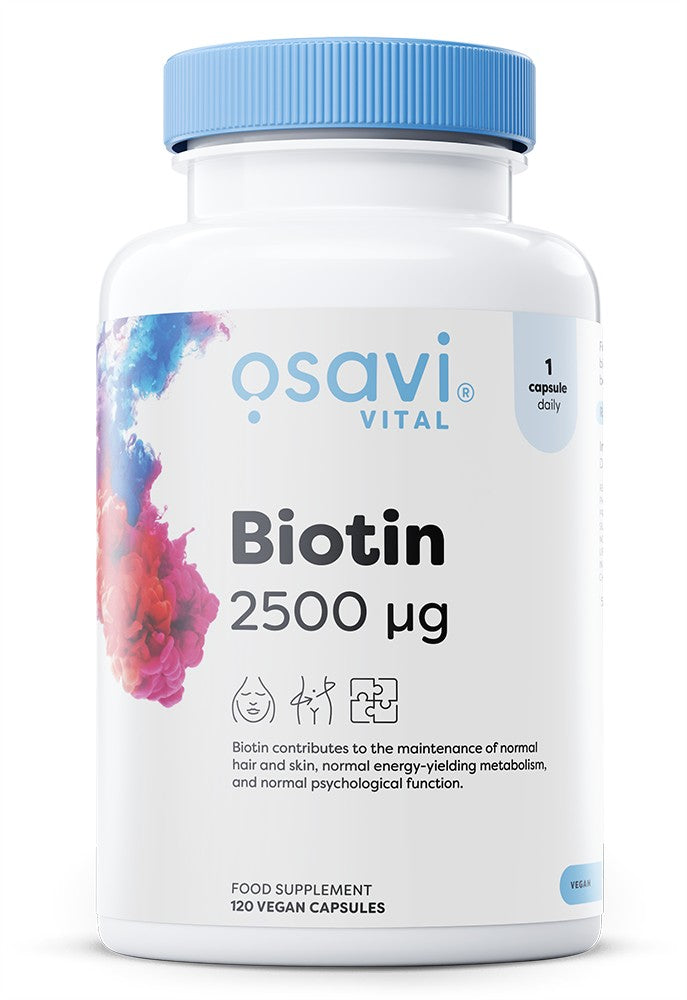 Osavi biotīns, 2500mcg - 120 kapsulas