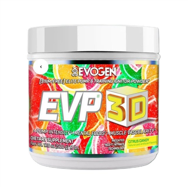 Evogen EVP 3D Citrusinės saldainiai maisto papildas