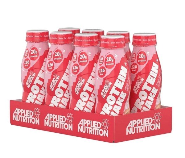 Applied Nutrition augsta proteīna kokteilis, zemenes un krējums - 8 x 330 ml.