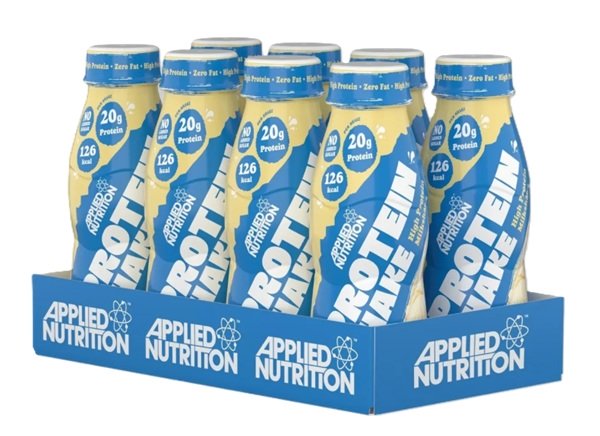 Applied Nutrition augsta proteīna kokteilis, vaniļas saldējums - 8 x 330 ml.