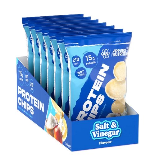 Applied Nutrition proteīna čipsi, sāls un etiķis - 7 x 50 g