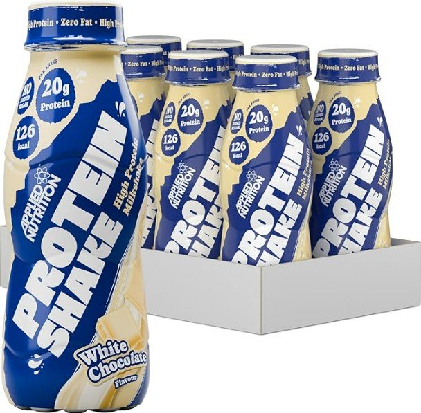 Applied Nutrition augsta proteīna kokteilis, baltā šokolāde (EAN 05056555202104) - 8 x 330 ml.