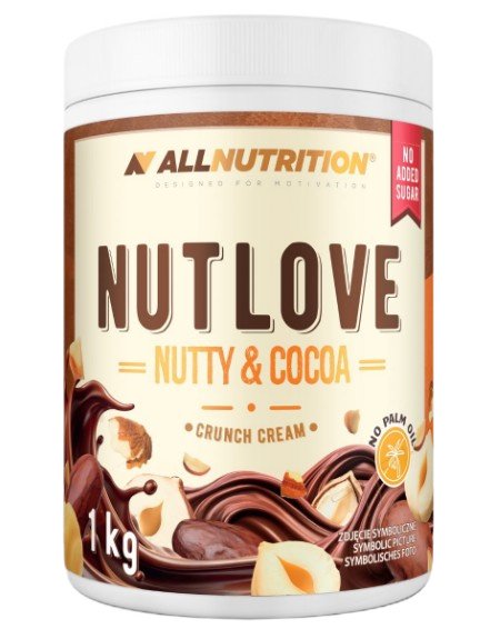 Allnutrition Nutlove, riekstu un kakao kraukšķīgais krēms - 1000 grami