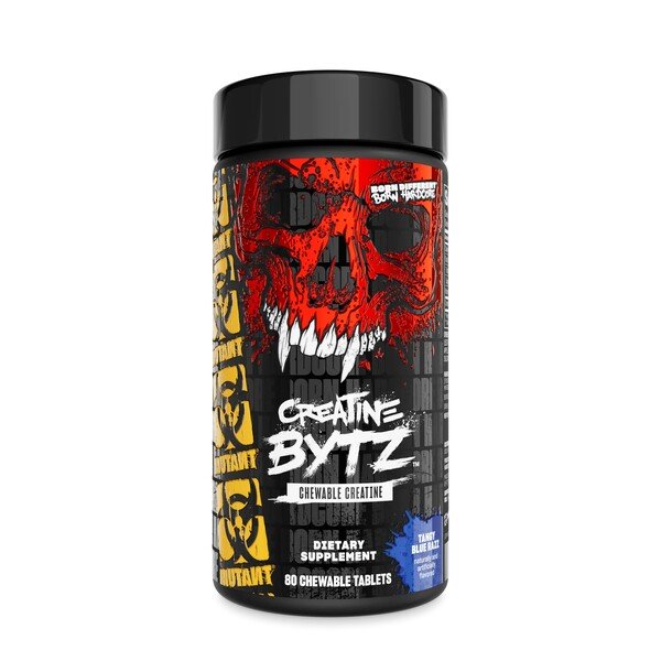 Mutant Creatine Bytz košļājamās tabletes, Tang Blue Razz - 80 košļājamās tabletes