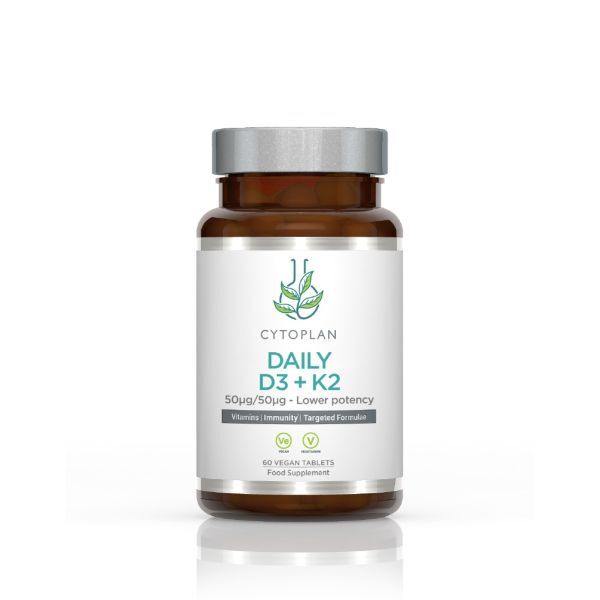 Cytoplan Daily D3 + K2 – 60 veganiškų tablečių