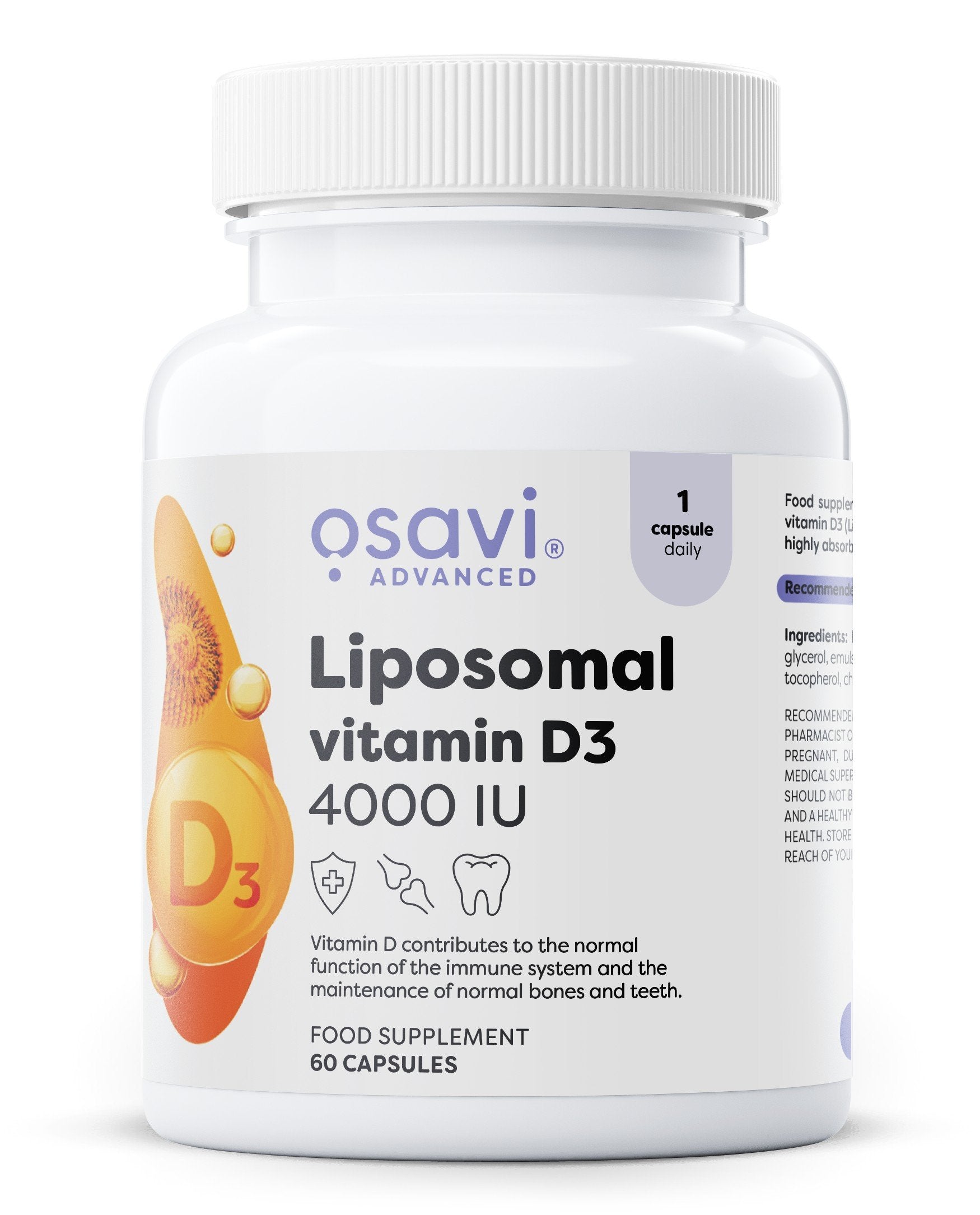 Liposominiai vitaminai D3 kapsulės