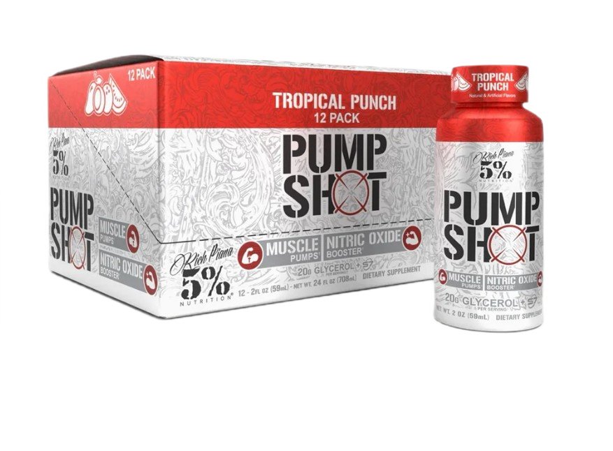 Maisto papildas Pump Shot Tropical Punch, sporto papildas