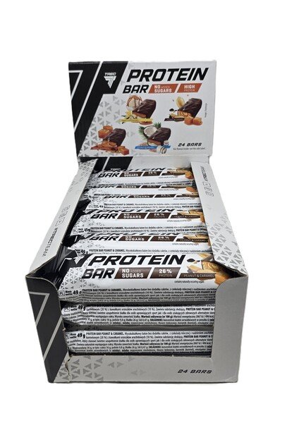 Trec Nutrition proteīna batoniņš, zemesrieksti un karamele (EAN 5902114081515) - 24 x 49 g