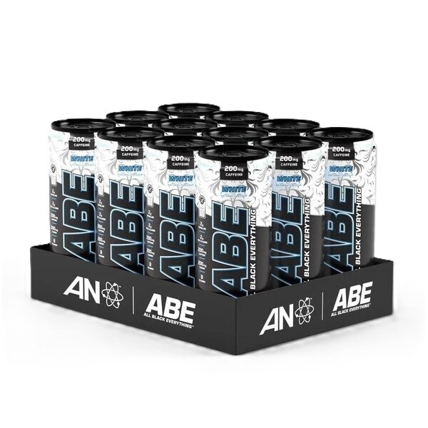 Applied Nutrition ABE Energy + Performance bundžas, baltas - 12 x 330 ml.