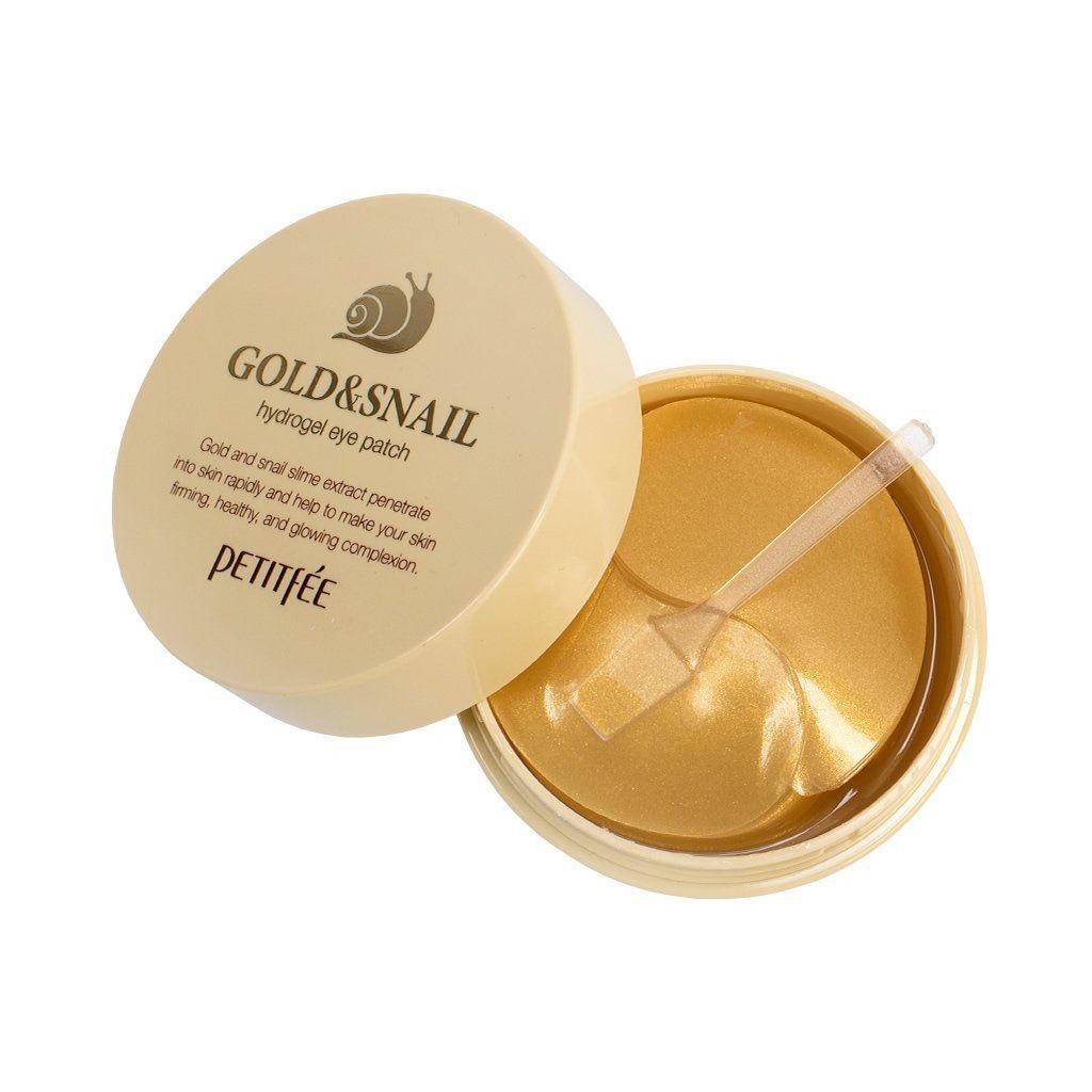 "Petitfee Gold&amp;Snail" hidrogela acu spilventiņi - 60 gab. 