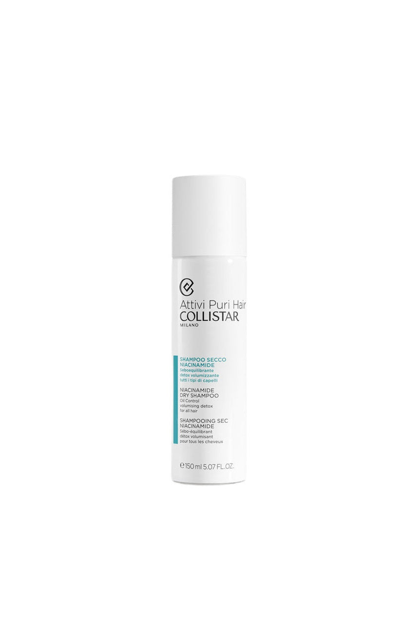 Collistar Attivi Puri Hair Niacinamide Sebum-Balancing Dry Shampoo Detox Volumizing 150ml